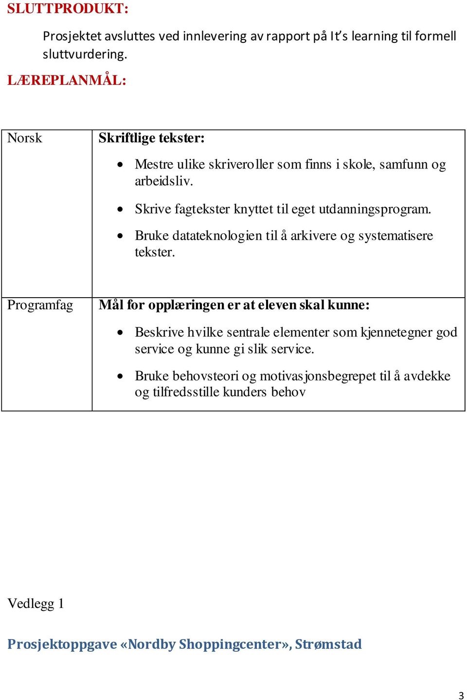 Skrive fagtekster knyttet til eget utdanningsprogram. Bruke datateknologien til å arkivere og systematisere tekster.