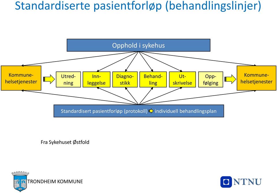 Utskrivelse Oppfølging Kommunehelsetjenester Standardisert pasientforløp