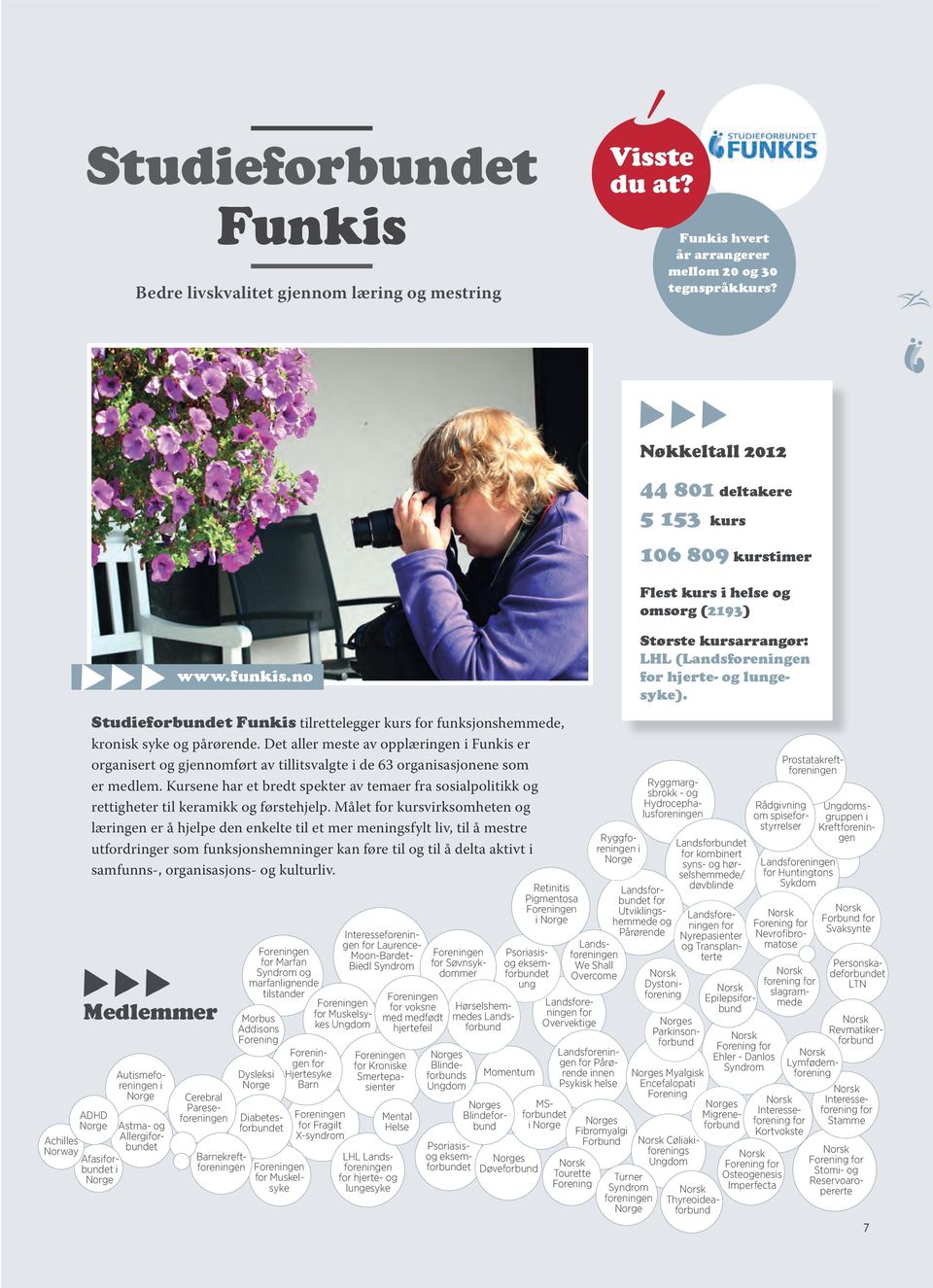 Achilles Norway Studieforbundet Funkis tilrettelegger kurs for funksjonshemmede, kronisk syke og pårørende.