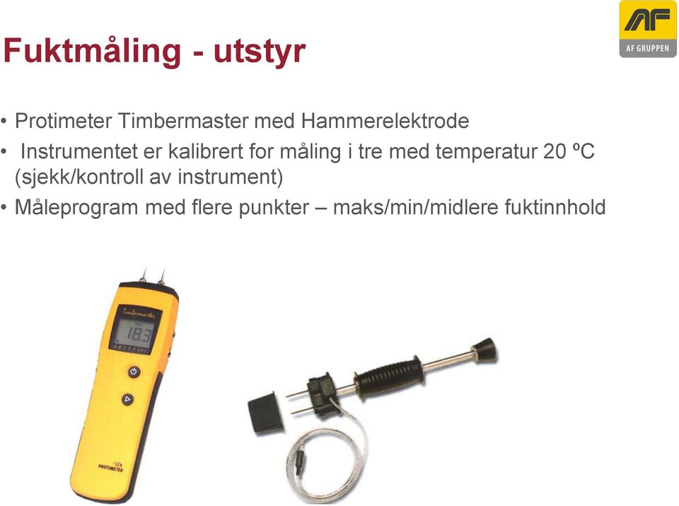 tre med temperatur 20 ºC (sjekk/kontroll av