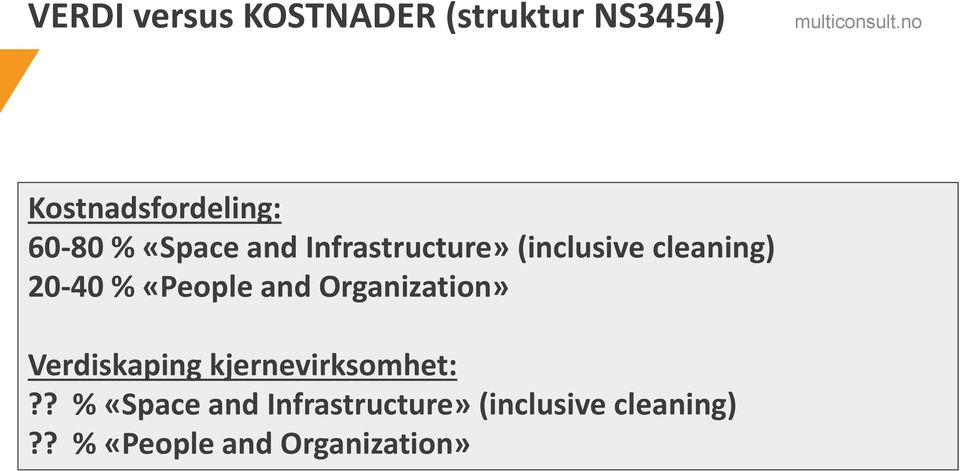 and Organization» Verdiskaping kjernevirksomhet:?