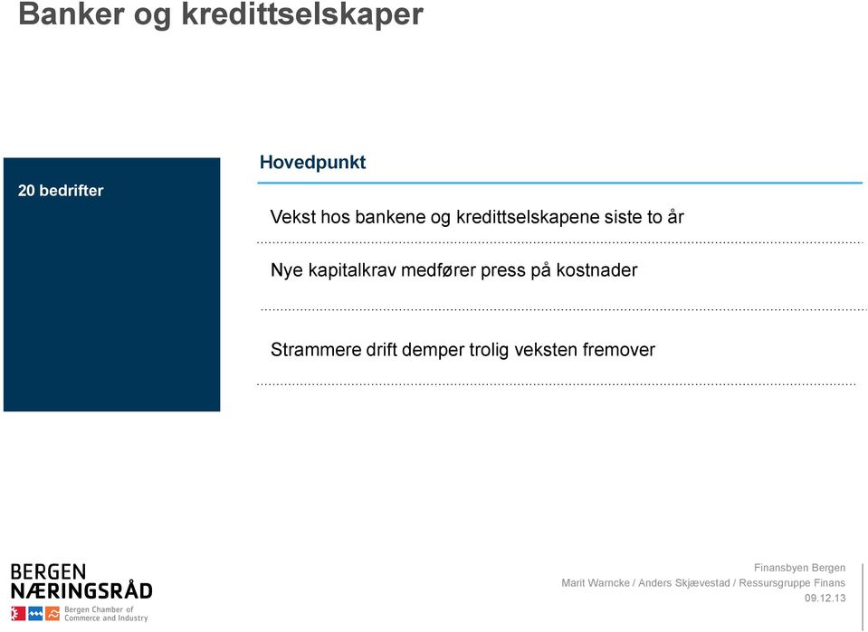 Nye kapitalkrav medfører press på kostnader