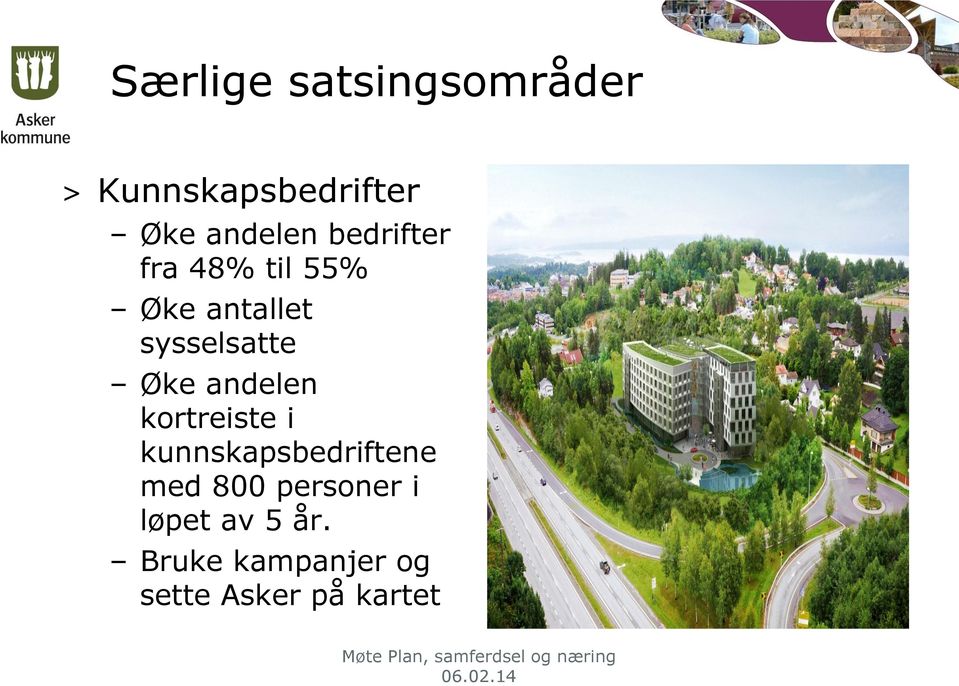 andelen kortreiste i kunnskapsbedriftene med 800