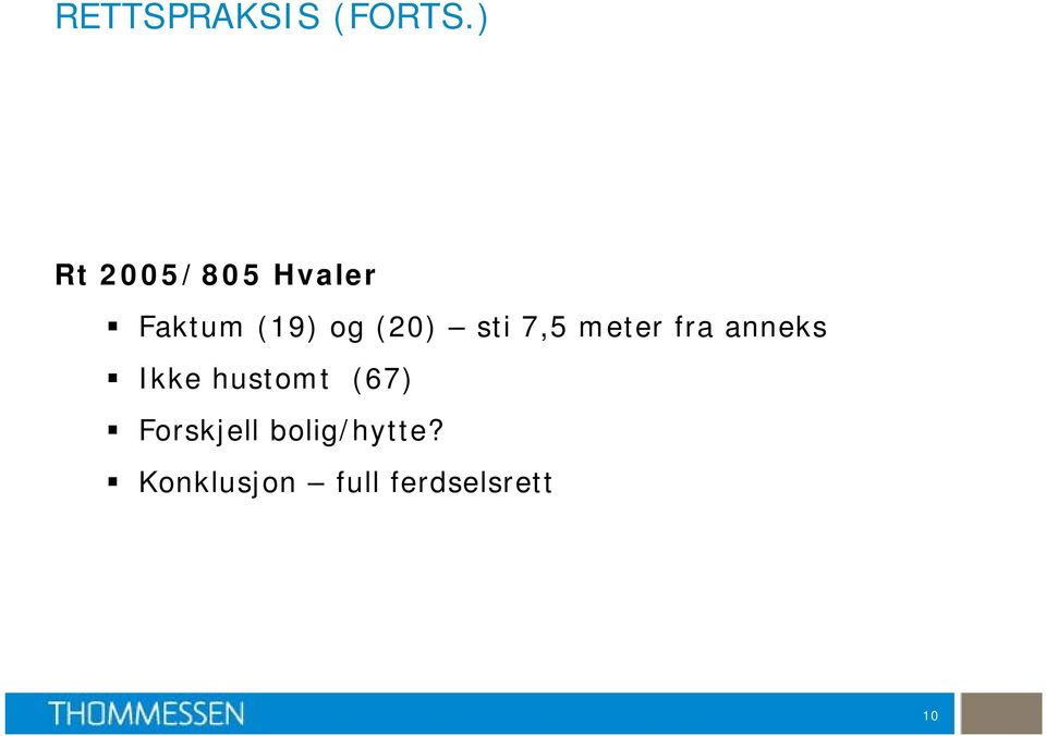 (20) sti 7,5 meter fra anneks Ikke