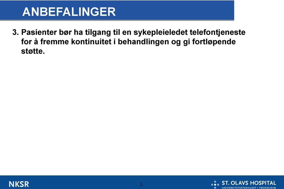 sykepleieledet telefontjeneste for å