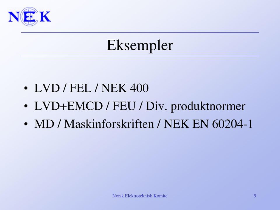 produktnormer MD /