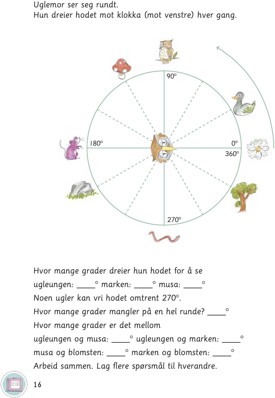 Hvor mange grader mangler på en hel runde?