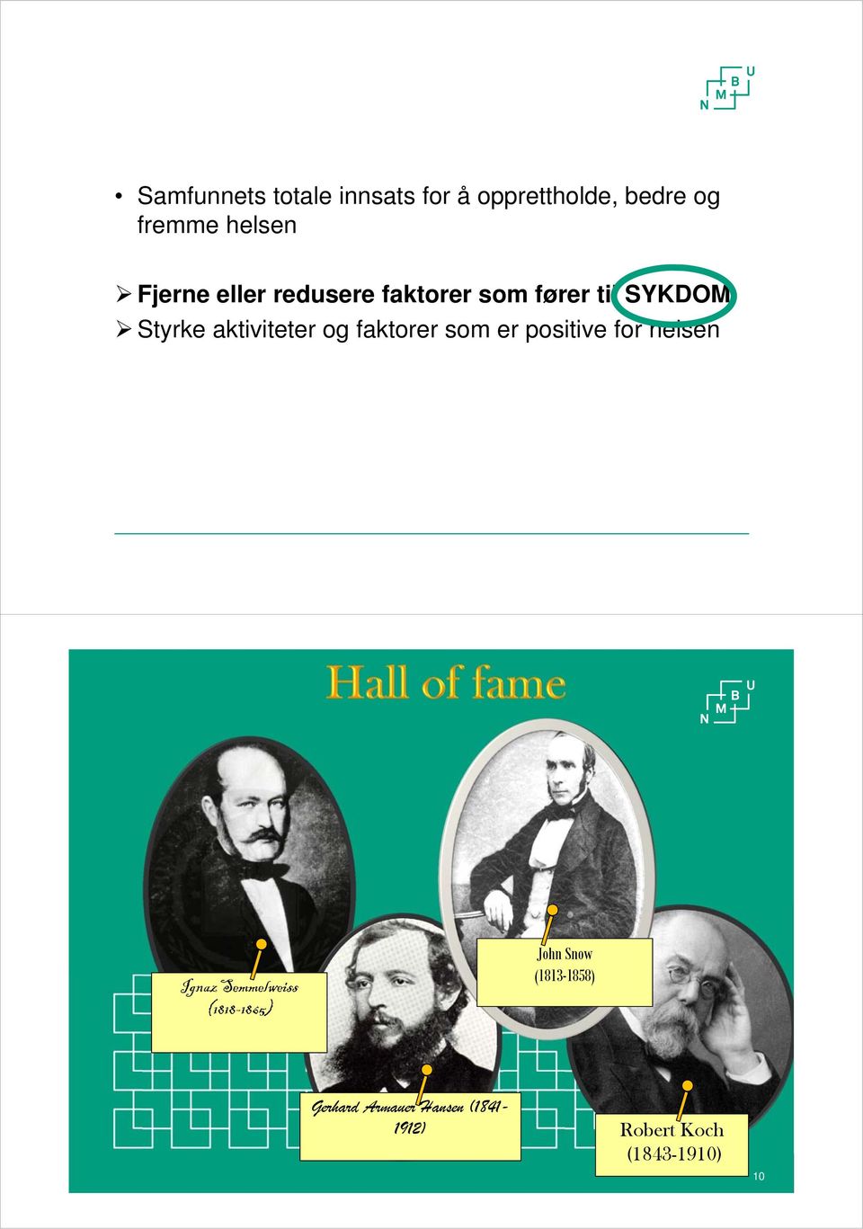 faktorer som er positive for helsen 9 Ignaz Semmelweiss (1818-1865) John