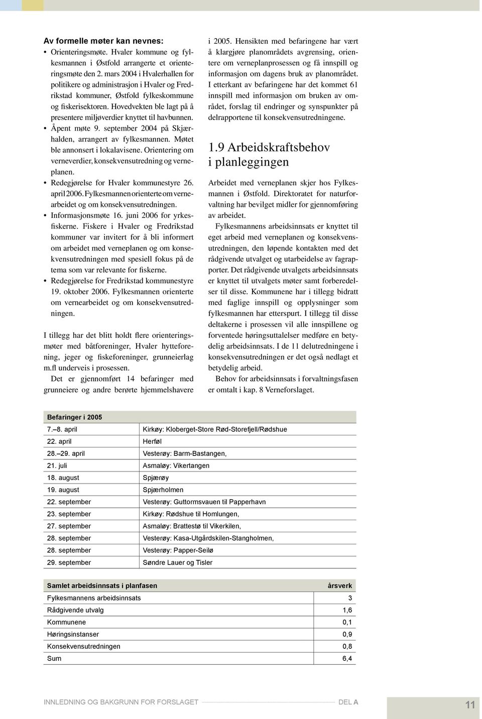 Hovedvekten ble lagt på å presentere miljøverdier knyttet til havbunnen. Åpent møte 9. september 2004 på Skjærhalden, arrangert av fylkesmannen. Møtet ble annonsert i lokalavisene.