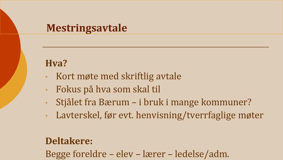 til Stjålet fra Bærum i bruk i mange kommuner?