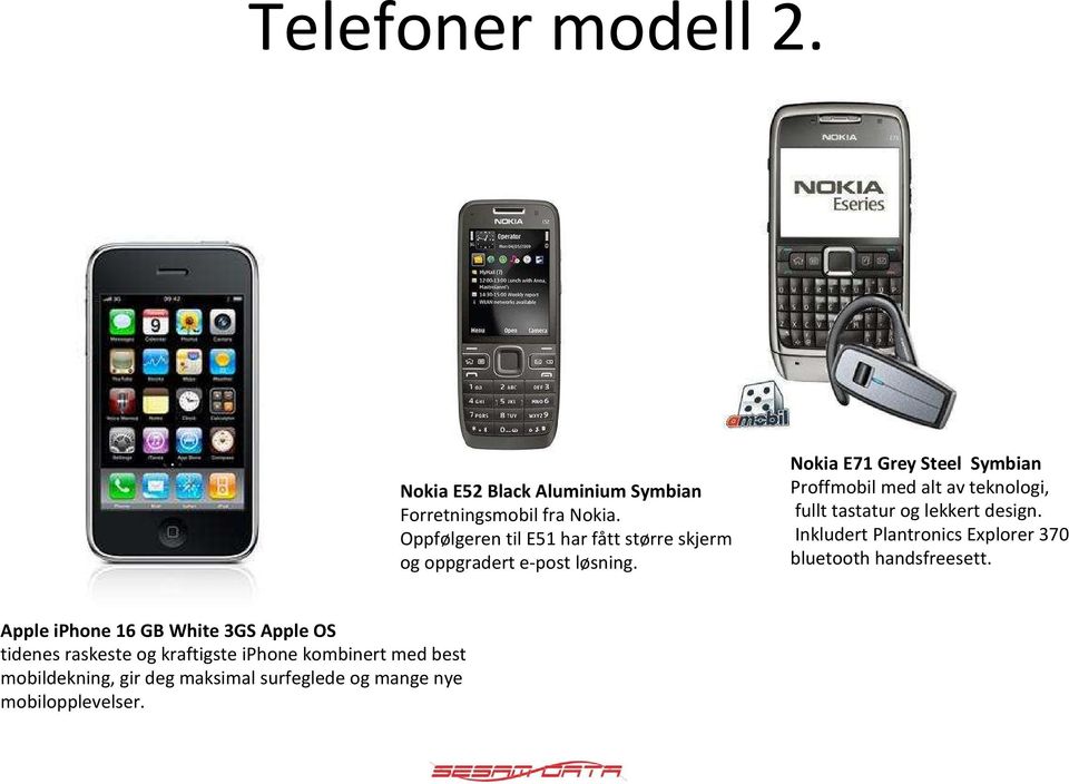 Nokia E71 Grey Steel Symbian Proffmobil med alt av teknologi, fullt tastatur og lekkert design.