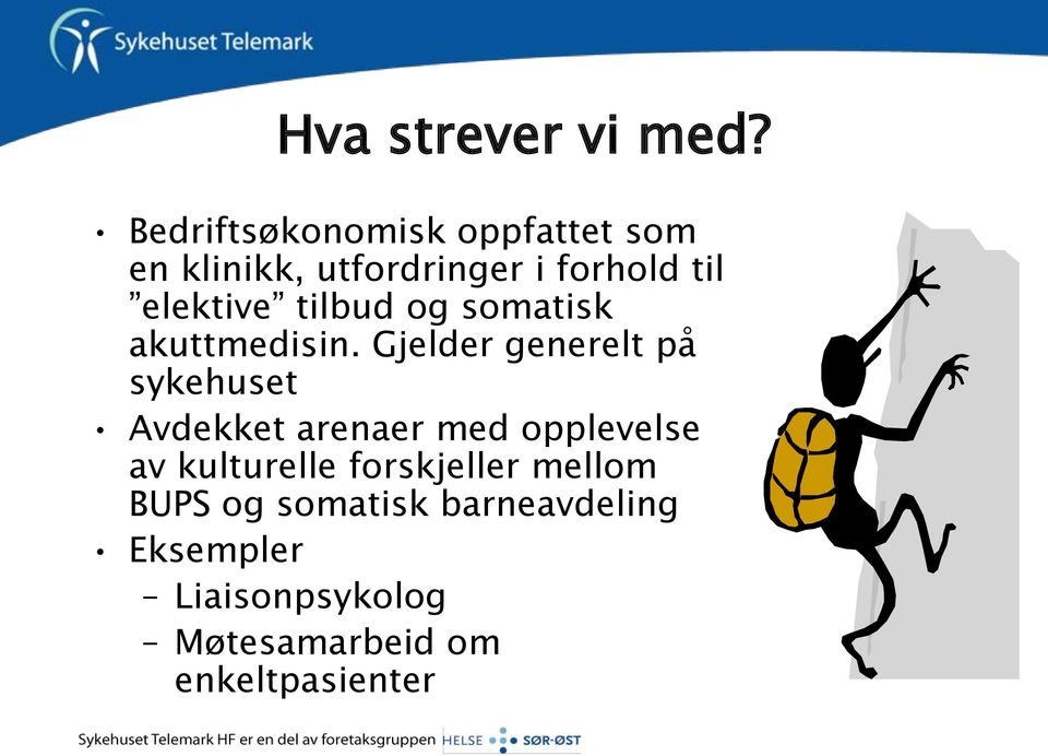 tilbud og somatisk akuttmedisin.