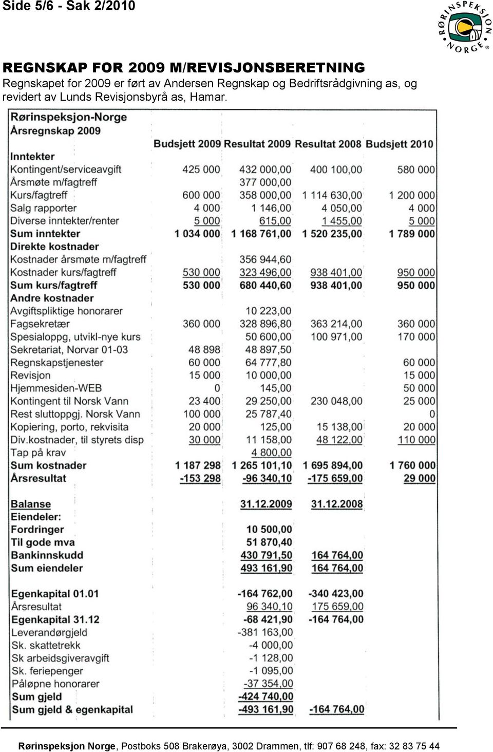 ført av Andersen Regnskap og