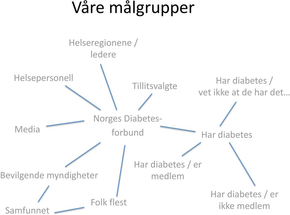 Norges Diabetes forbund Har diabetes Bevilgende myndigheter