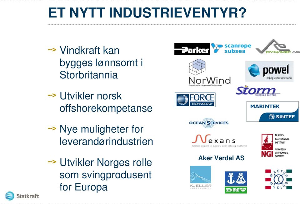 Utvikler norsk offshorekompetanse Nye muligheter for