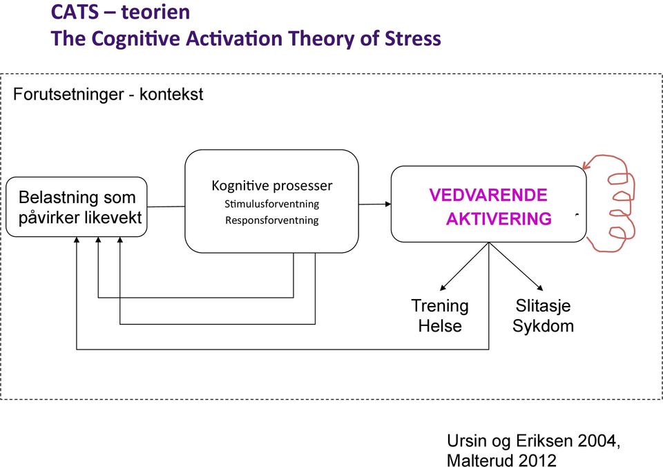 S&mulusforventning Responsforventning Aktivering VEDVARENDE Kroppslige