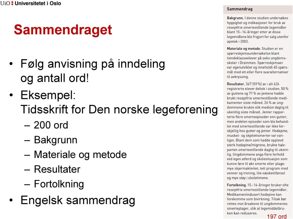 Eksempel: Tidsskrift for Den norske