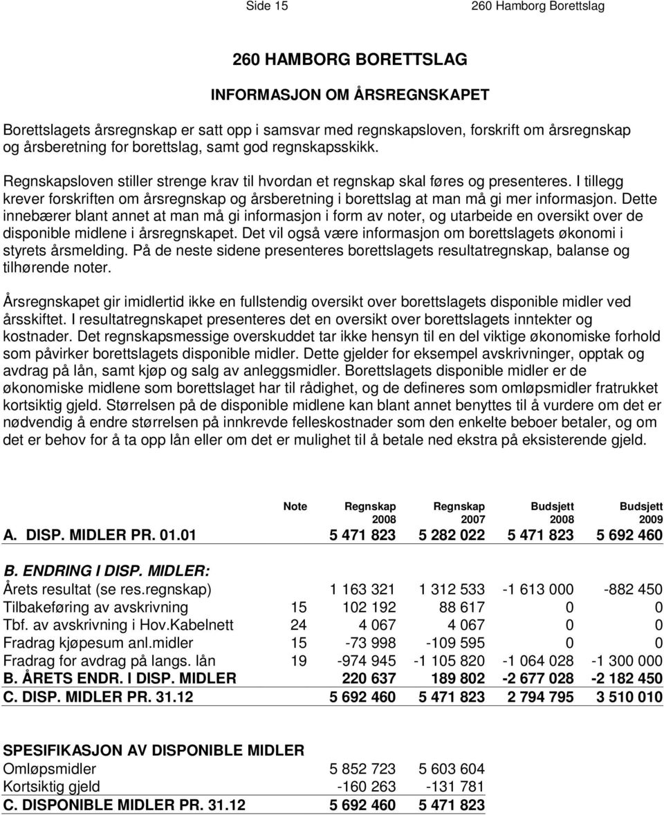 I tillegg krever forskriften om årsregnskap og årsberetning i borettslag at man må gi mer informasjon.