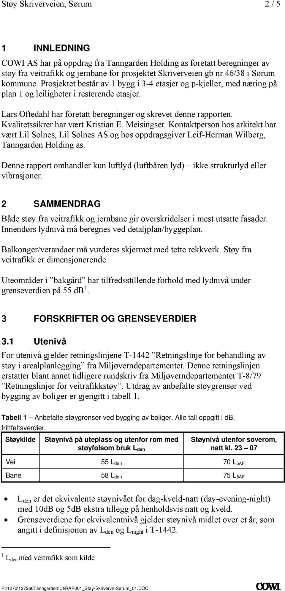 Kvalitetssikrer har vært Kristian E. Meisingset. Kontaktperson hos arkitekt har vært Lil Solnes, Lil Solnes AS og hos oppdragsgiver Leif-Herman Wilberg, Tanngarden Holding as.