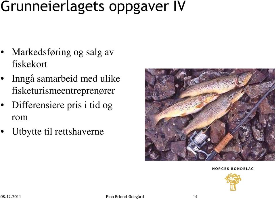 fisketurismeentreprenører Differensiere pris i tid