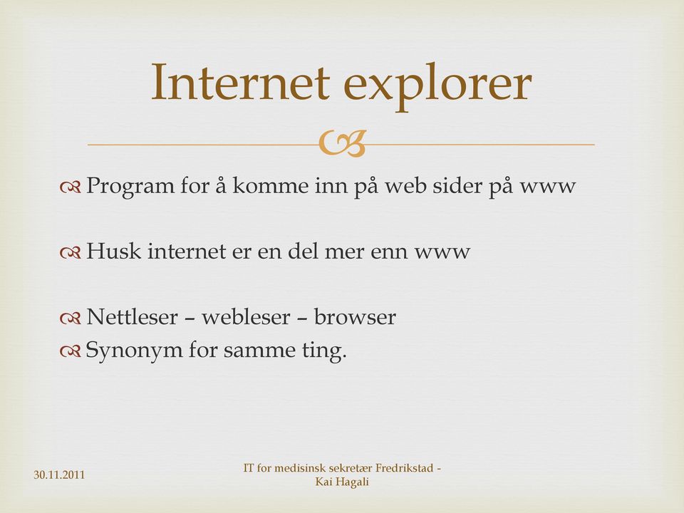 internet er en del mer enn www