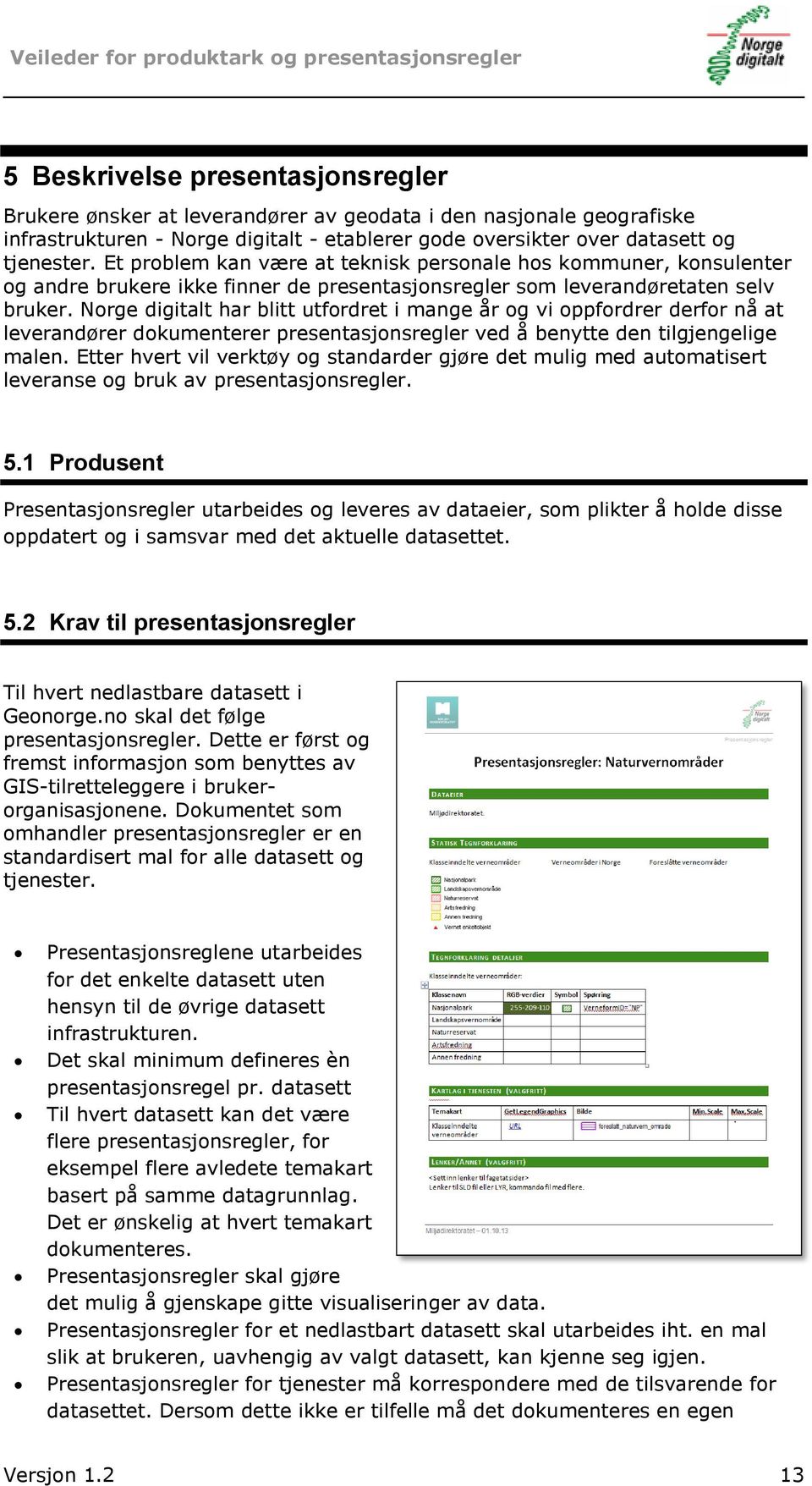 Norge digitalt har blitt utfordret i mange år og vi oppfordrer derfor nå at leverandører dokumenterer presentasjonsregler ved å benytte den tilgjengelige malen.