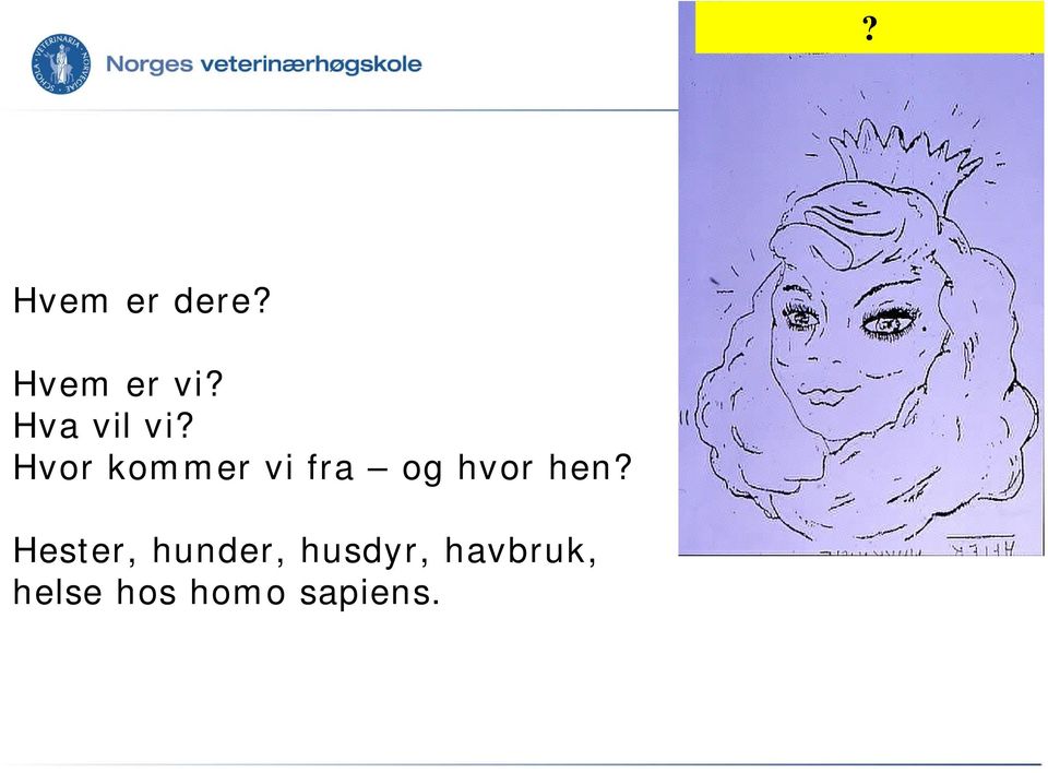 Hvor kommer vi fra og hvor hen?