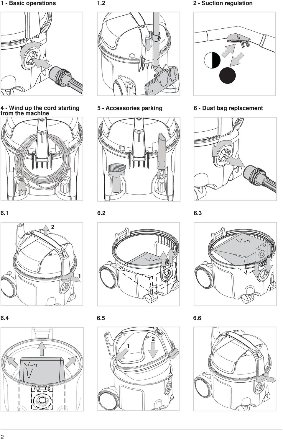 starting from the machine 5 - Accessories