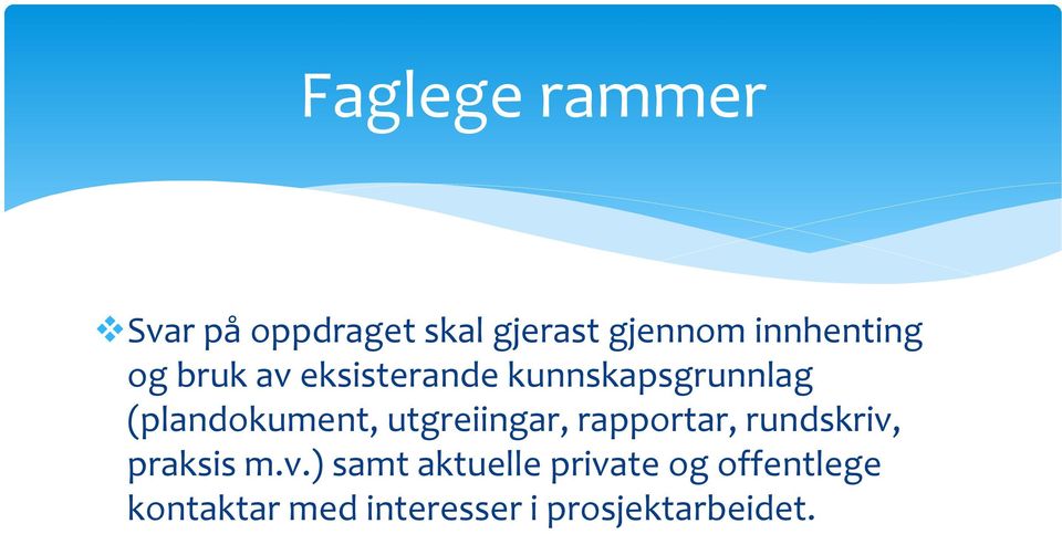 (plandokument, utgreiingar, rapportar, rundskriv,