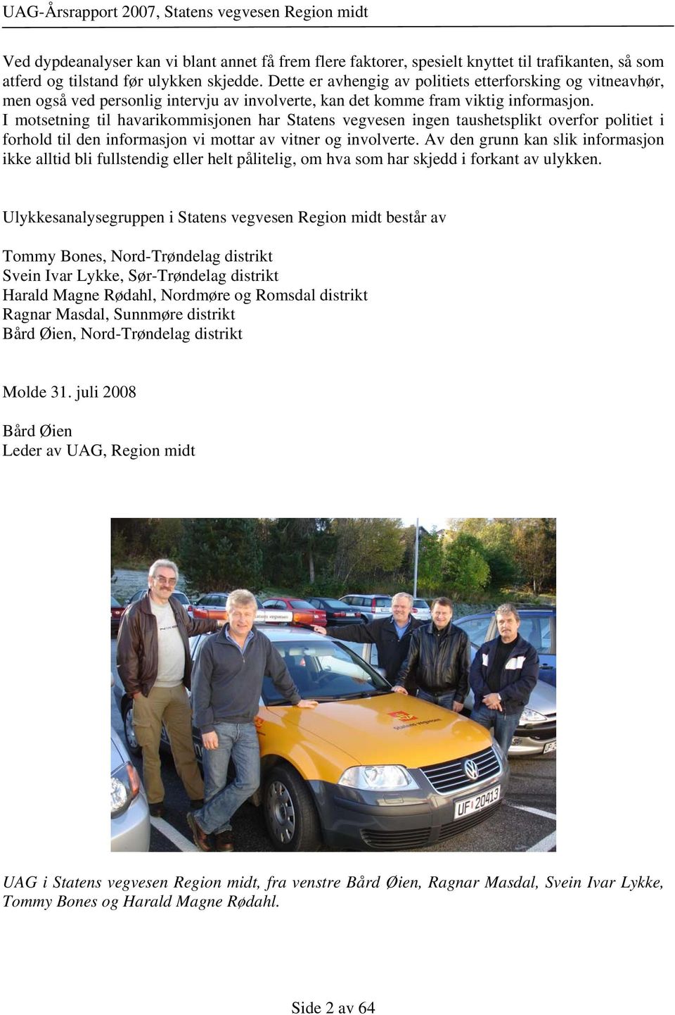 ISSN Forsidebilde: Fra en øvelse i slukking av brann i personbiler. Foto  Bård Øien - PDF Gratis nedlasting