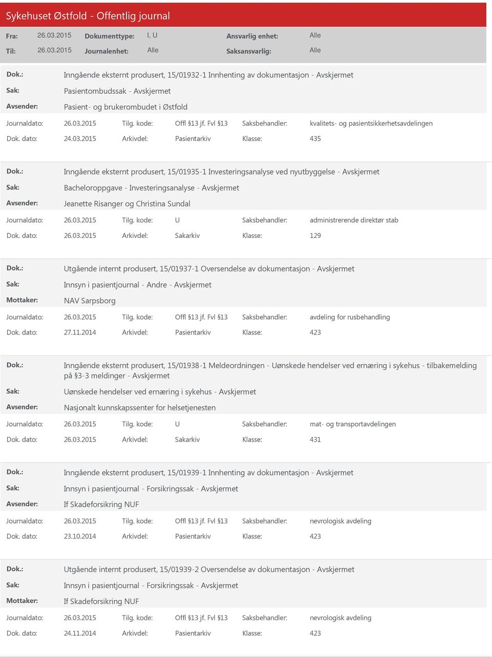 administrerende direktør stab Dok.