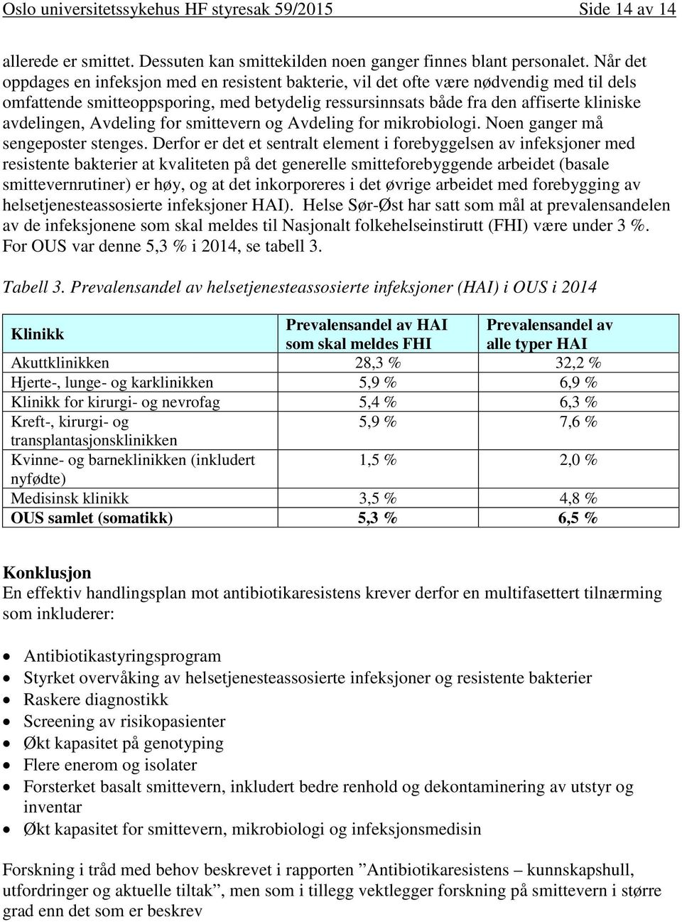 Avdeling for smittevern og Avdeling for mikrobiologi. Noen ganger må sengeposter stenges.