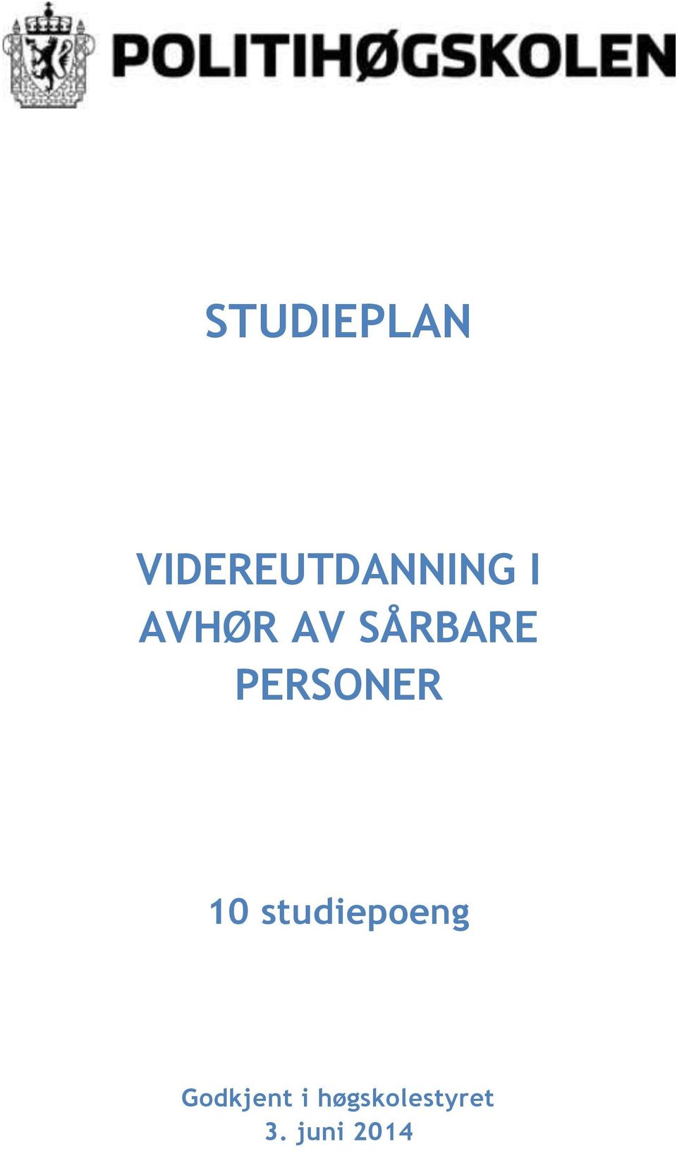 PERSONER 10 studiepoeng