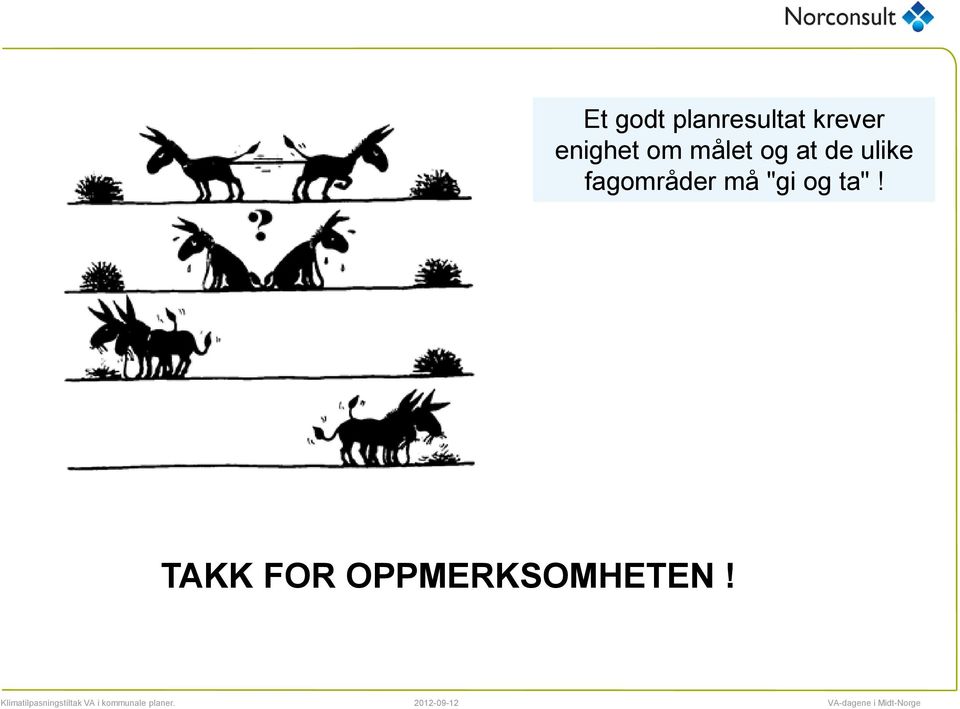 ulike fagområder må "gi og