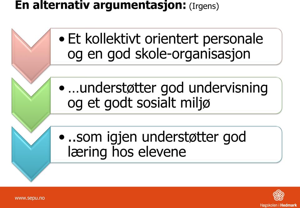 understøtter god undervisning og et godt sosialt