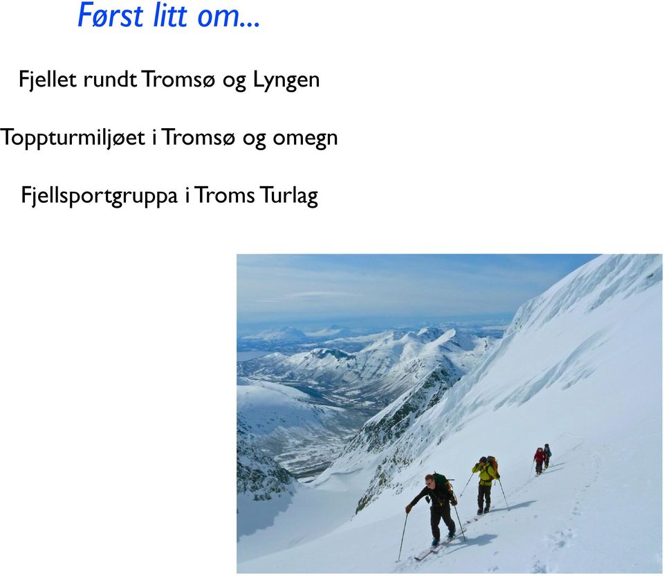 Lyngen Toppturmiljøet i