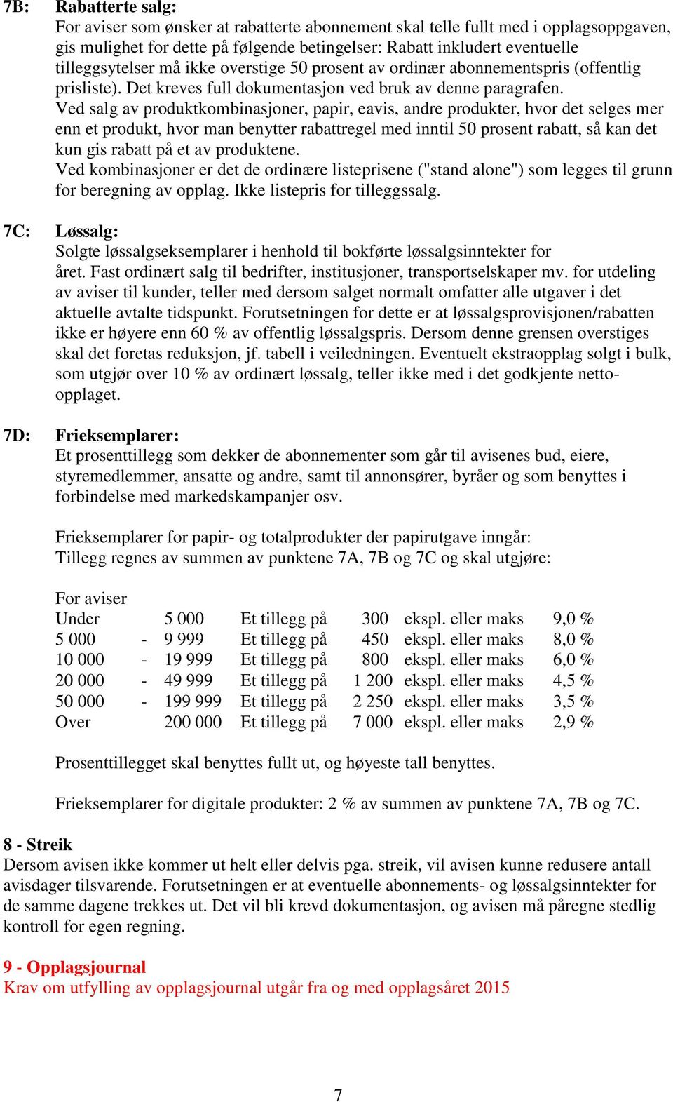 Ved salg av produktkombinasjoner, papir, eavis, andre produkter, hvor det selges mer enn et produkt, hvor man benytter rabattregel med inntil 50 prosent rabatt, så kan det kun gis rabatt på et av