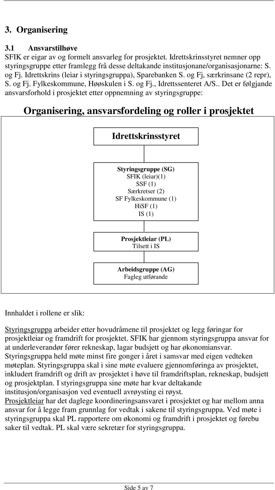 og Fj, særkrinsane (2 repr), S. og Fj. Fylkeskommune, Høøskulen i S. og Fj., Idrettssenteret A/S.