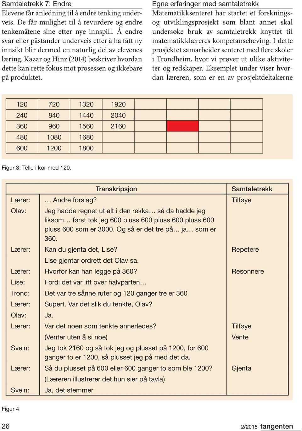 Kazar og Hinz (2014) beskriver hvordan dette kan rette fokus mot prosessen og ikkebare på produktet.