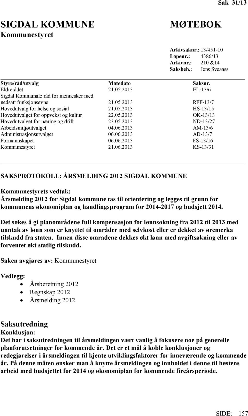 05.2013 ND-13/27 Arbeidsmiljøutvalget 04.06.