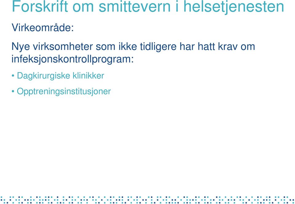 infeksjonskontrollprogram: