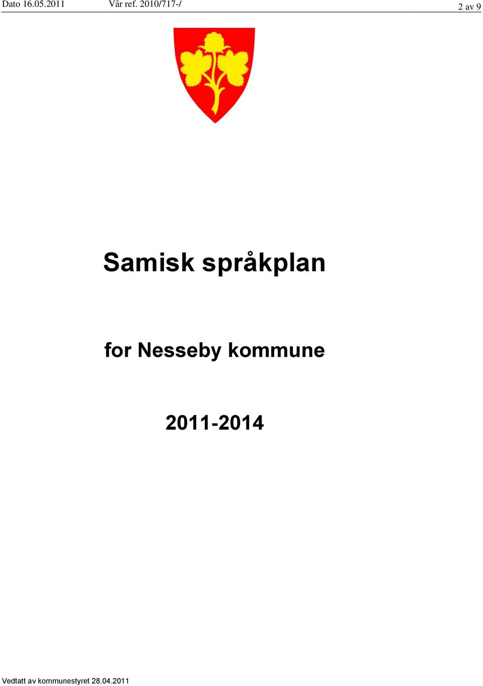 språkplan for Nesseby