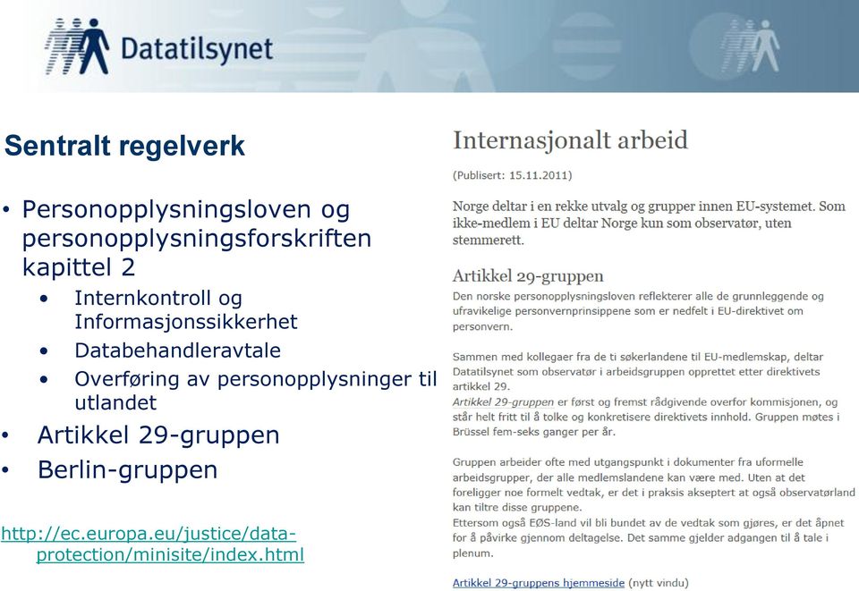 Informasjonssikkerhet Databehandleravtale Overføring av