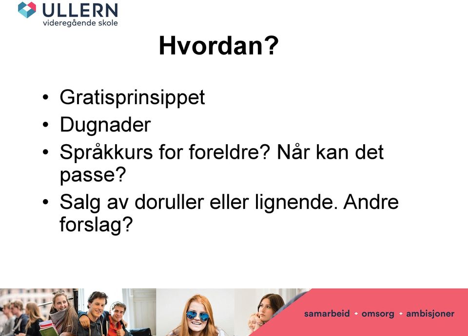 Språkkurs for foreldre?