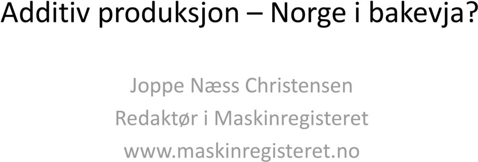 Joppe Næss Christensen