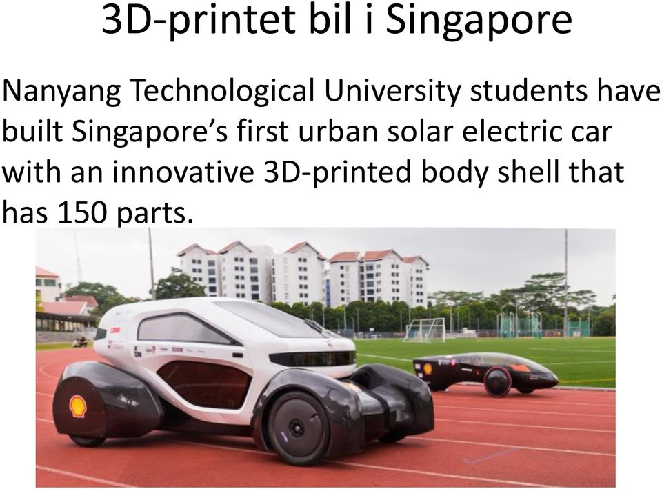 Singapore s first urban solar electric car