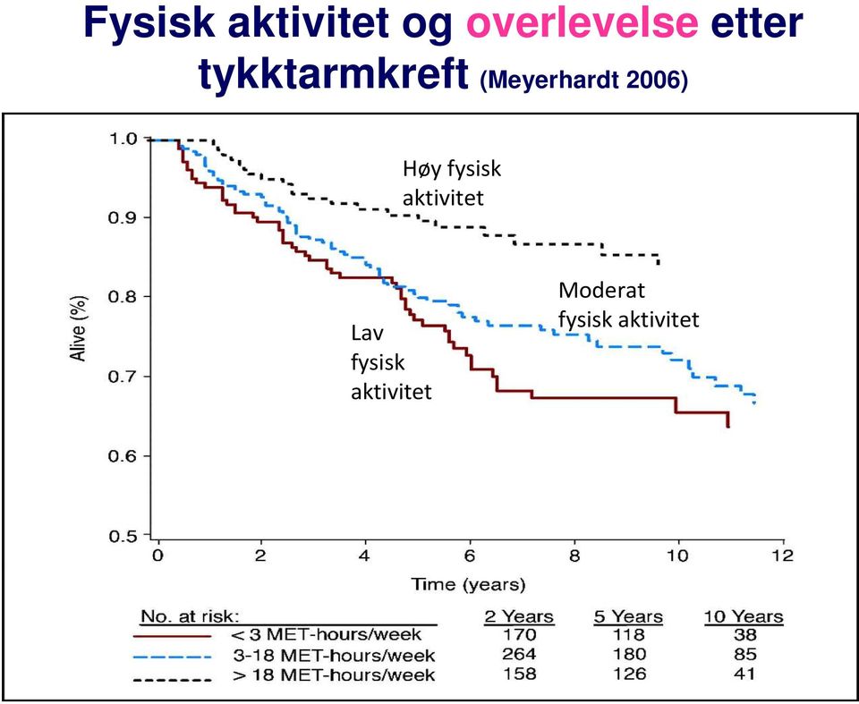 2006) Høy fysisk aktivitet Lav