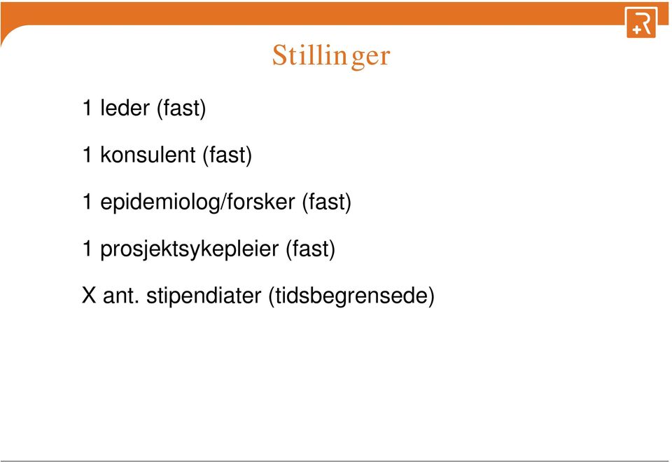 epidemiolog/forsker (fast) 1