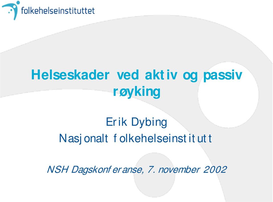 Nasjonalt folkehelseinstitutt