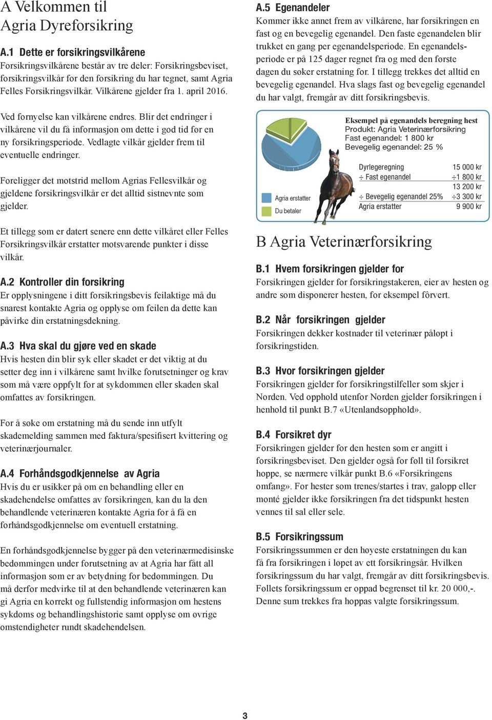 Vilkår Agria Hest. Foto: Alice Brekke. Gjelder fra - PDF Gratis nedlasting